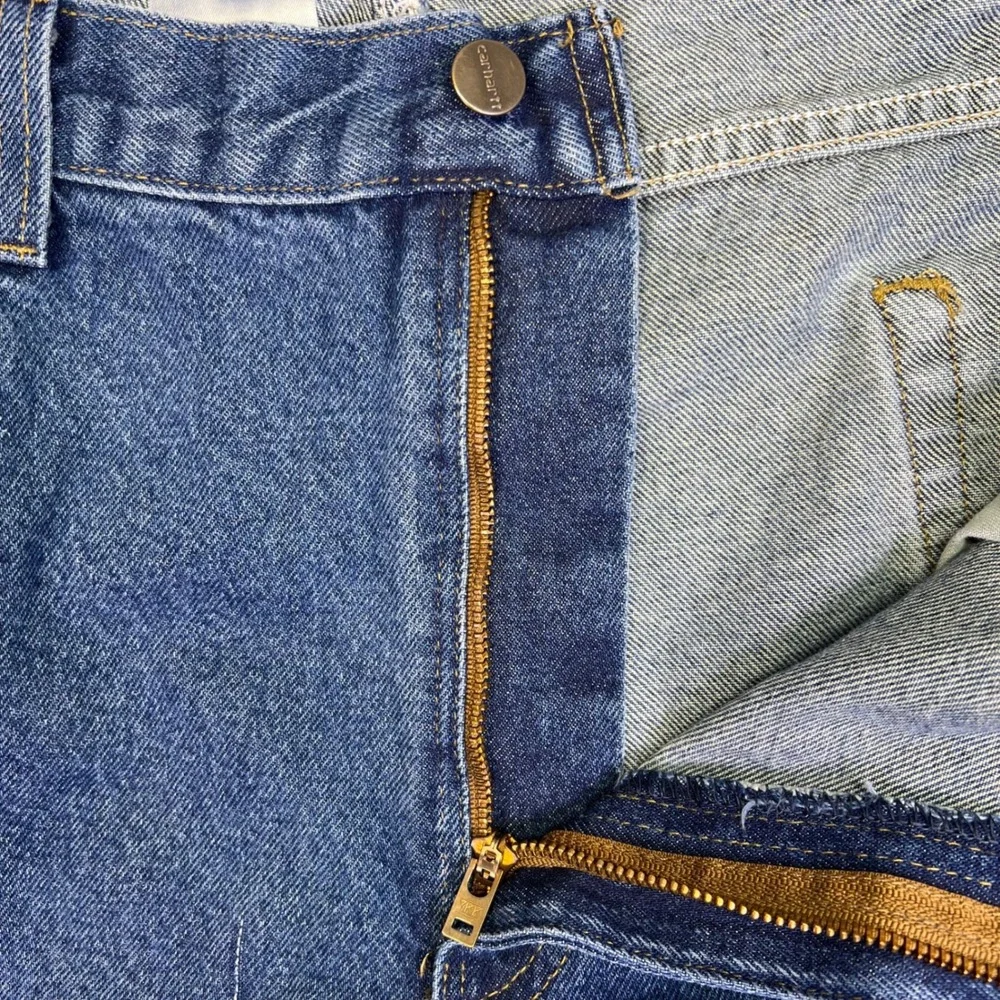 Carhartt Jeans Mens 42x29 Blue RelaxedWorkwear B480-DVB Straight Rugged Denim‎